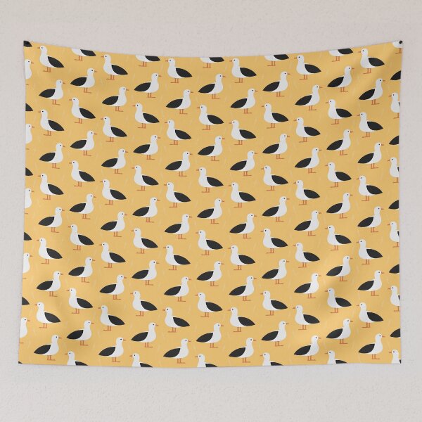 Item preview, Albatrosses on yellow designed and sold by reneesillus.