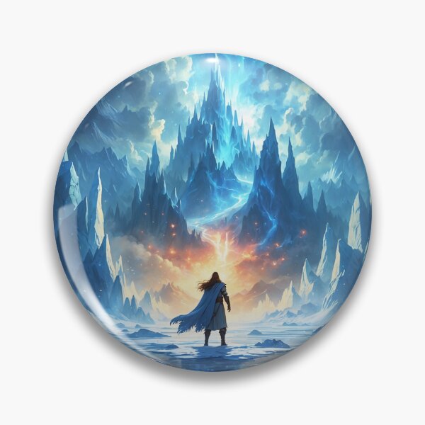 Item preview, Glacial Walls Break: A Hero’s Fiery Rebirth Unfolds designed and sold by Astraliscape.