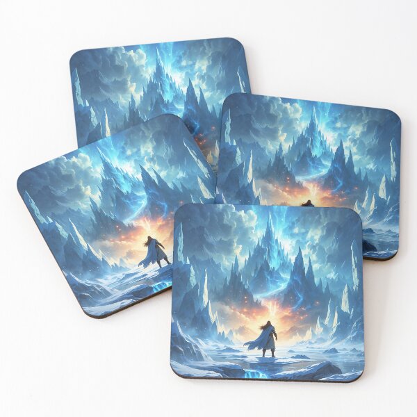 Item preview, Glacial Walls Break: A Hero’s Fiery Rebirth Unfolds designed and sold by Astraliscape.