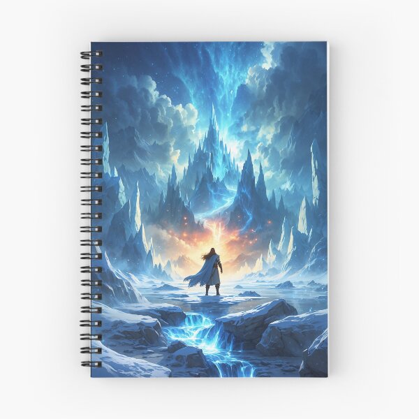 Item preview, Glacial Walls Break: A Hero’s Fiery Rebirth Unfolds designed and sold by Astraliscape.