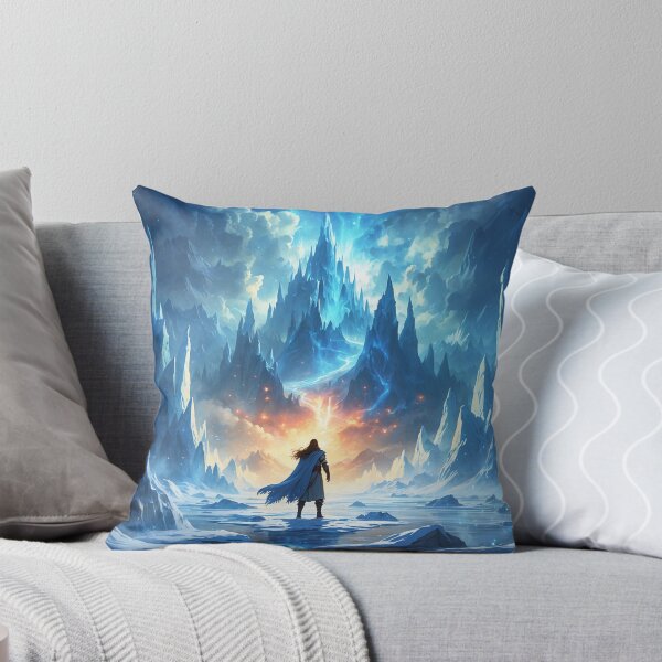 Item preview, Glacial Walls Break: A Hero’s Fiery Rebirth Unfolds designed and sold by Astraliscape.