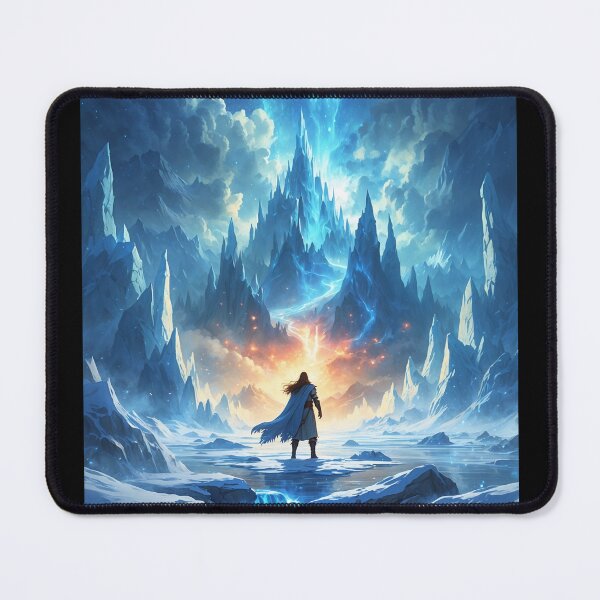 Item preview, Glacial Walls Break: A Hero’s Fiery Rebirth Unfolds designed and sold by Astraliscape.