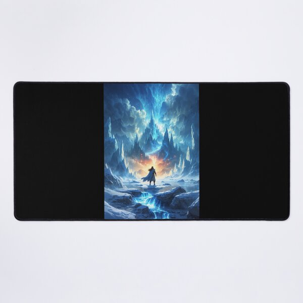 Item preview, Glacial Walls Break: A Hero’s Fiery Rebirth Unfolds designed and sold by Astraliscape.