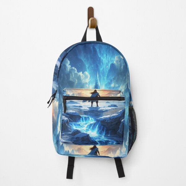 Item preview, Glacial Walls Break: A Hero’s Fiery Rebirth Unfolds designed and sold by Astraliscape.