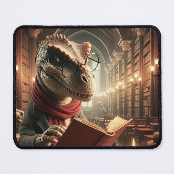 Item preview, Dinosaur who loves to read books designed and sold by Dogandesighn.