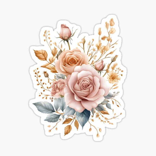 Item preview, Peachy Pink Watercolor Roses designed and sold by The Soul Alchemist.