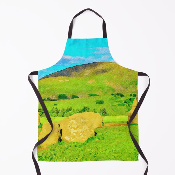 Item preview, Watercolor painting of Castlerigg Stone Circle in Lake District,England designed and sold by GestaltImagery.