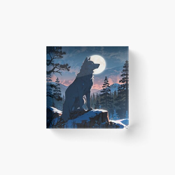 Item preview, Lunar Guardian: The White Wolf of the Night designed and sold by novmasao.