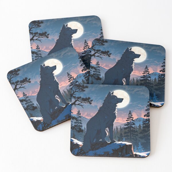 Item preview, Lunar Guardian: The White Wolf of the Night designed and sold by novmasao.