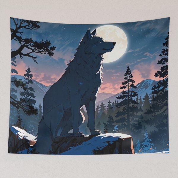 Item preview, Lunar Guardian: The White Wolf of the Night designed and sold by novmasao.