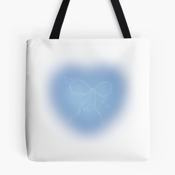 Item preview, Aesthetic Blue Bow Heart Phone Case designed and sold by AIObyisabele.