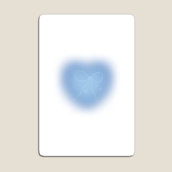 Item preview, Aesthetic Blue Bow Heart Phone Case designed and sold by AIObyisabele.