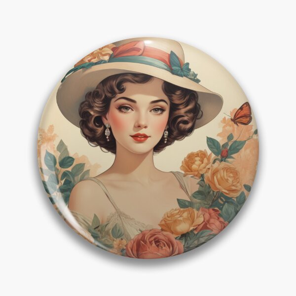 Aperçu de l'œuvre Vintage Women Portraits and Floral Elegance – Timeless Classic Art créée et vendue par MihaiGr.