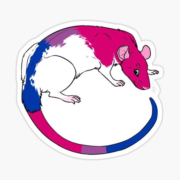 Pink Rat Stickers Redbubble - rat ears roblox