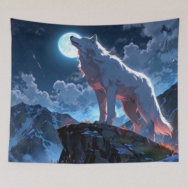 Item preview, The White Wolf of the Mountains designed and sold by novmasao.