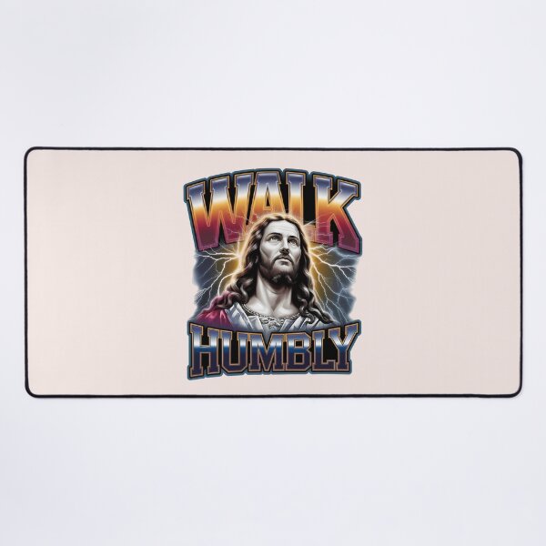 Item preview, Micah 6:8 – Walk Humbly | Bootleg-Style Jesus Art | Christian Bible Verse designed and sold by  KnitLuv.