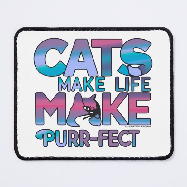 Item preview, Cats Make Life Purr-fect T-Shirt – The Ultimate Tee for Cat Lovers! ?/CatLover,PurrfectLife, MeowMagic, FelineFine, CatMomLife, PawsomeLove,  designed and sold by NinaCreator.