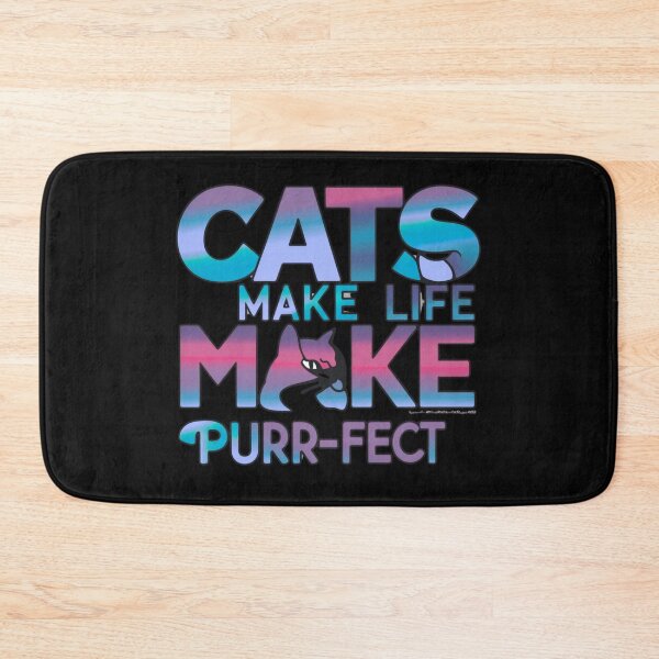 Item preview, Cats Make Life Purr-fect T-Shirt – The Ultimate Tee for Cat Lovers! ?/CatLover,PurrfectLife, MeowMagic, FelineFine, CatMomLife, PawsomeLove,  designed and sold by NinaCreator.