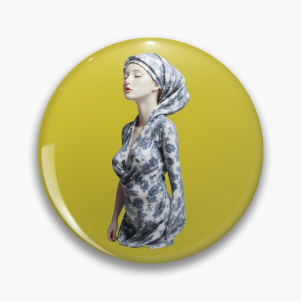 Item preview, The girl with the porcelain skin and turban by Sandra Lapierre designed and sold by newcuriosity.
