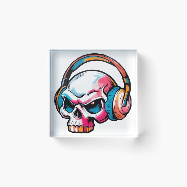 Item preview, Colorful Skull designed and sold by QuanntixArt.