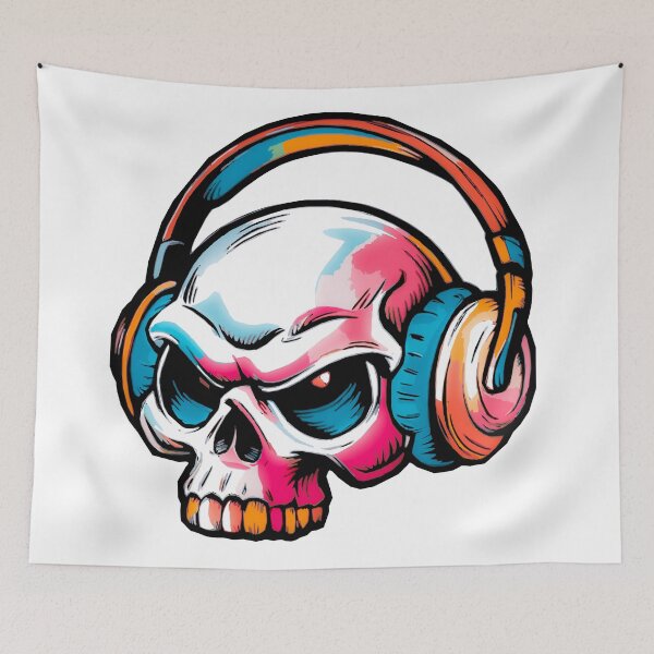 Item preview, Colorful Skull designed and sold by QuanntixArt.