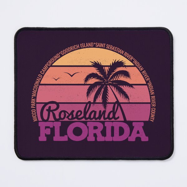 Item preview, Roseland Florida Sunset Retro Vintage Local Pride Logo designed and sold by CRHPOD20.