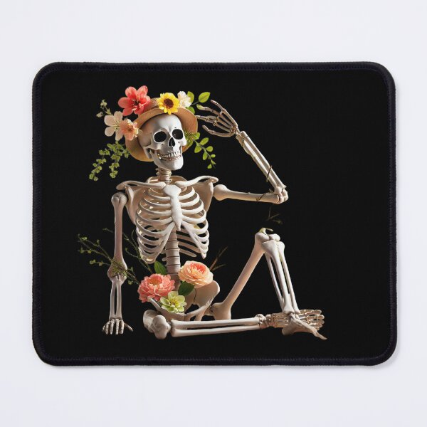 Item preview, Skeleton with Flowers designed and sold by Sagar2020.
