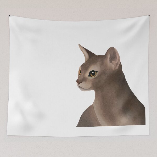 Item preview, Abyssinian cat, cat, grace, animal, watercolor designed and sold by Tetiana Pohurska.