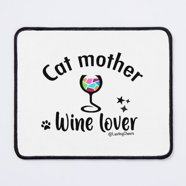 Item preview, Cat mother Wine lover designed and sold by Lasting Cheers .