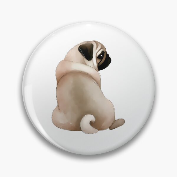 Item preview, Watercolor Pug designed and sold by KD Merch.