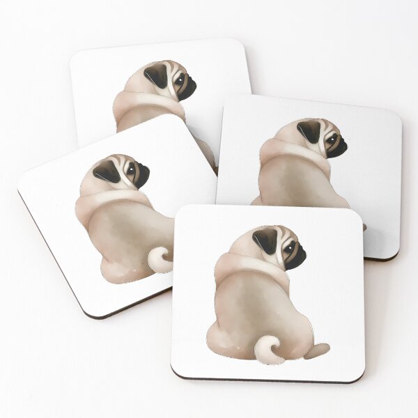 Item preview, Watercolor Pug designed and sold by KD Merch.