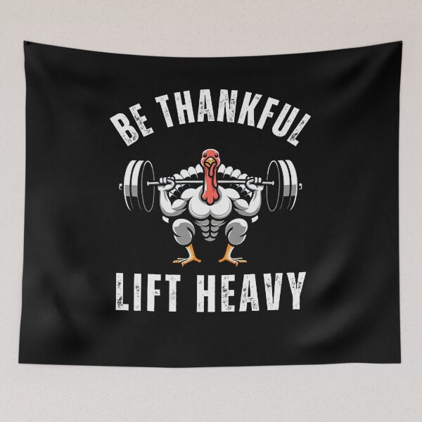 Item preview, Be Thankful Lift heavy funny muscle turkey thanksgiving gym designed and sold by snowry.
