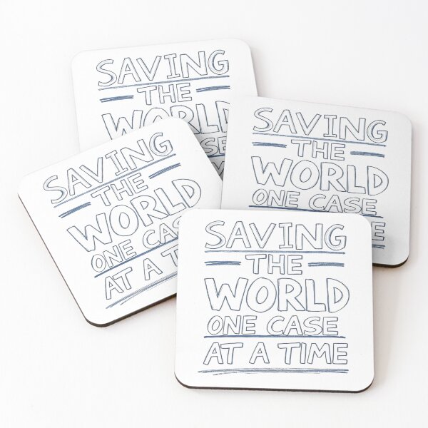 Item preview, Saving The World, One Case At a Time Funny Social Worker designed and sold by DomTeesHaven.
