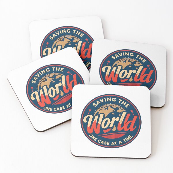 Item preview, Saving The World, One Case At a Time Funny Social Worker designed and sold by DomTeesHaven.