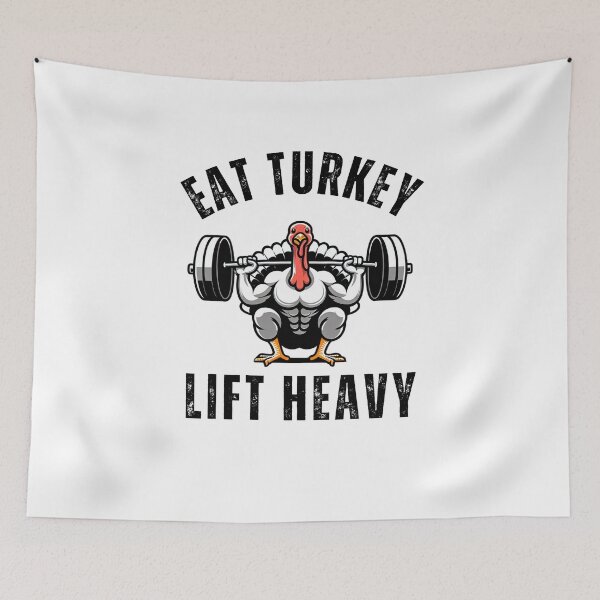Item preview, Eat Turkey Lift heavy funny thanksgiving muscle turkey humor designed and sold by snowry.