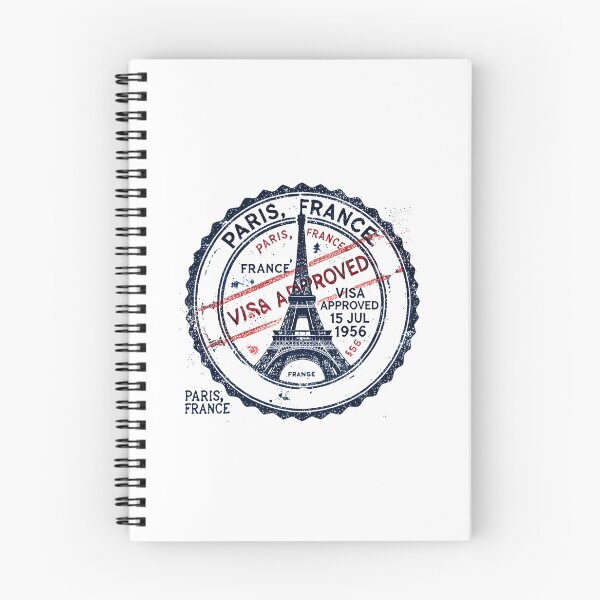 Item preview, Vintage Paris Travel Stamp – Retro Passport Stamp with Eiffel Tower designed and sold by Designeerguy.