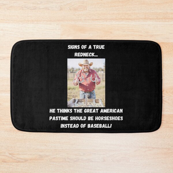 Item preview, Signs of a True Redneck: Horseshoes! White Text designed and sold by LaughGraphics - Fun Graphics, Serious Laughs!.