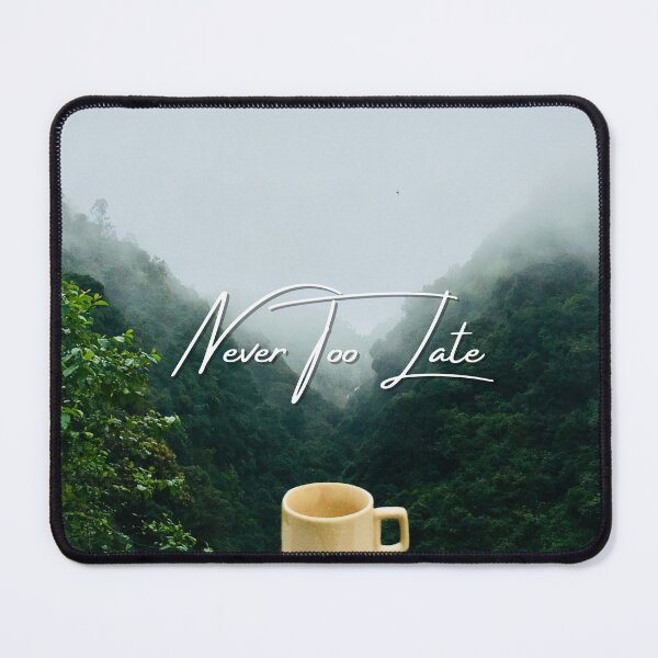 Item preview, Never Too Late - Motivational Quote designed and sold by Naquo.
