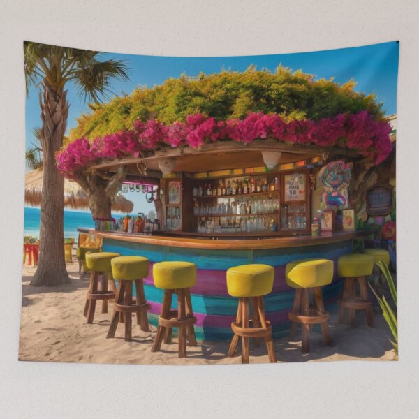 Item preview, Vibrant Mexican Bar by the Sea designed and sold by BlareBlare.