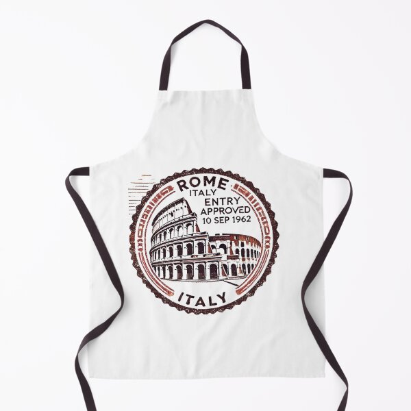 Item preview, Vintage Rome Travel Stamp – Retro Passport Stamp with Colosseum designed and sold by Designeerguy.