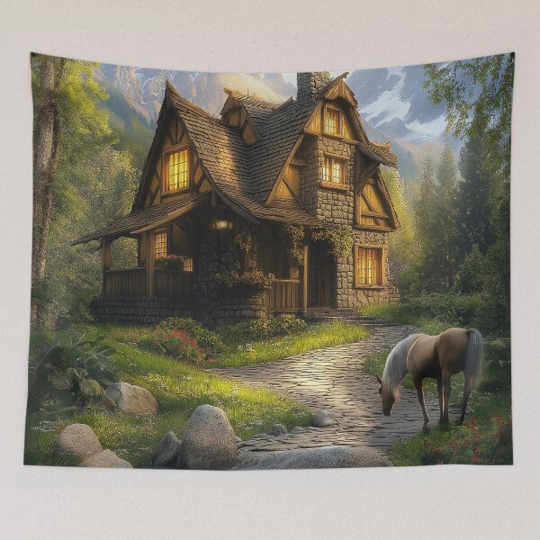 Item preview, Cottage in the woods designed and sold by EugeJ.