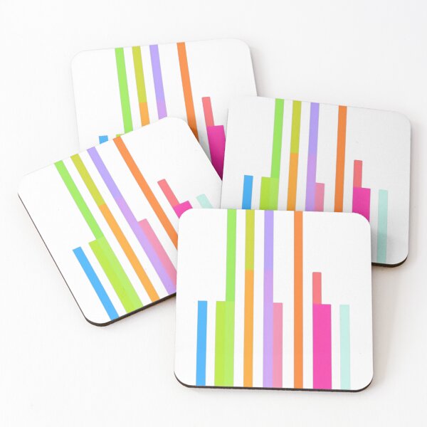 Item preview, Vibrant Abstract Geometric Art – Colorful Vertical Bars  designed and sold by IINSPIRA.