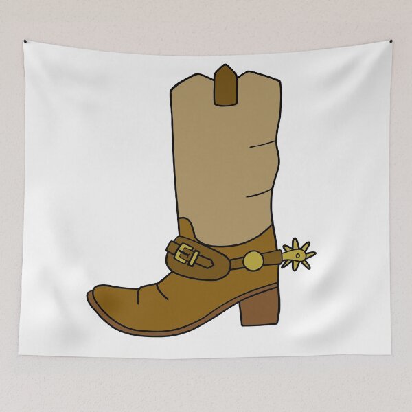 Item preview, Brown Cowboy Boot With Spur designed and sold by Sartoris Art.