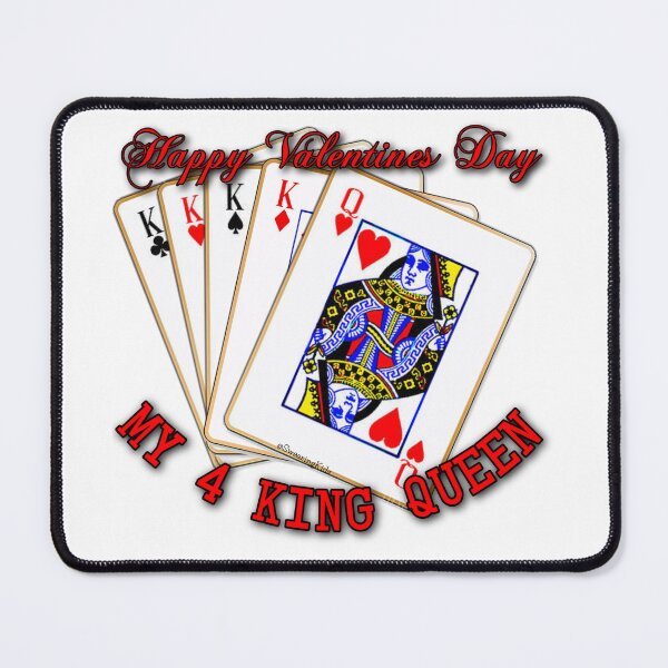 Item preview, 4 KING Queen - Happy Valentines Day designed and sold by SwearingKids.