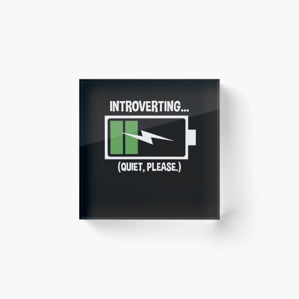 Item preview, Introverting In Progess Quiet Please designed and sold by SassyYetClassy.