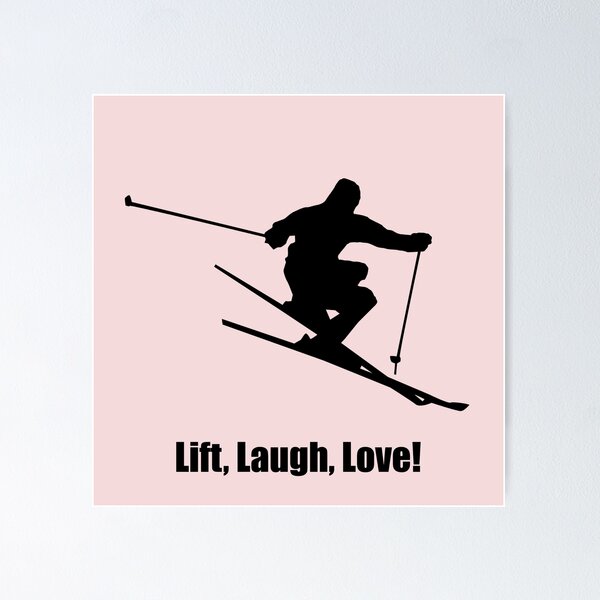 Artikelvorschau, Skifahrer: Heben, Lachen, Lieben! entworfen und verkauft von SomeGuyLou.