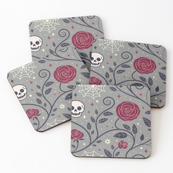 Item preview, Skulls and Roses designed and sold by Catnipporium.
