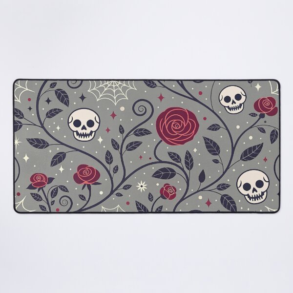 Item preview, Skulls and Roses designed and sold by Catnipporium.