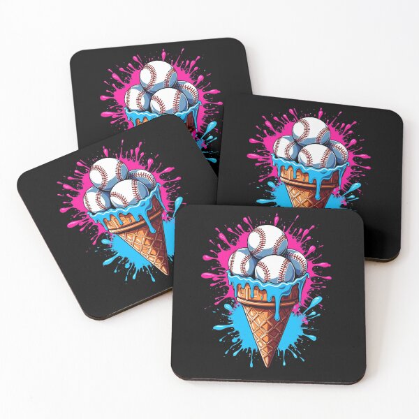 Item preview, Baseball Ice Cream Watercolor Sports Lover  designed and sold by Blok45.