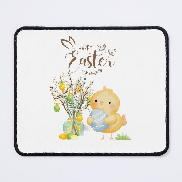 Item preview, Happy Easter , Cute Chick And Easter Eggs designed and sold by made4noise.